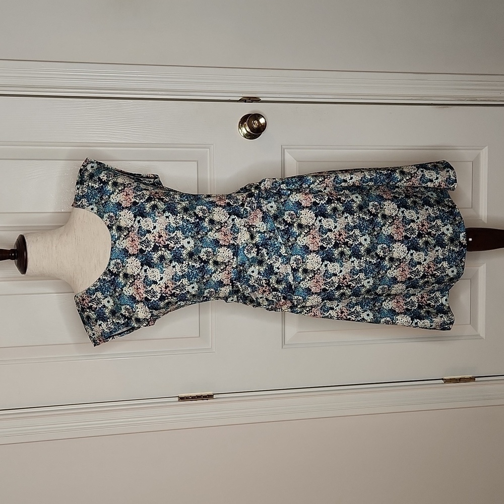 Patagonia Seabrook Twist Dress Blue Floral Size S